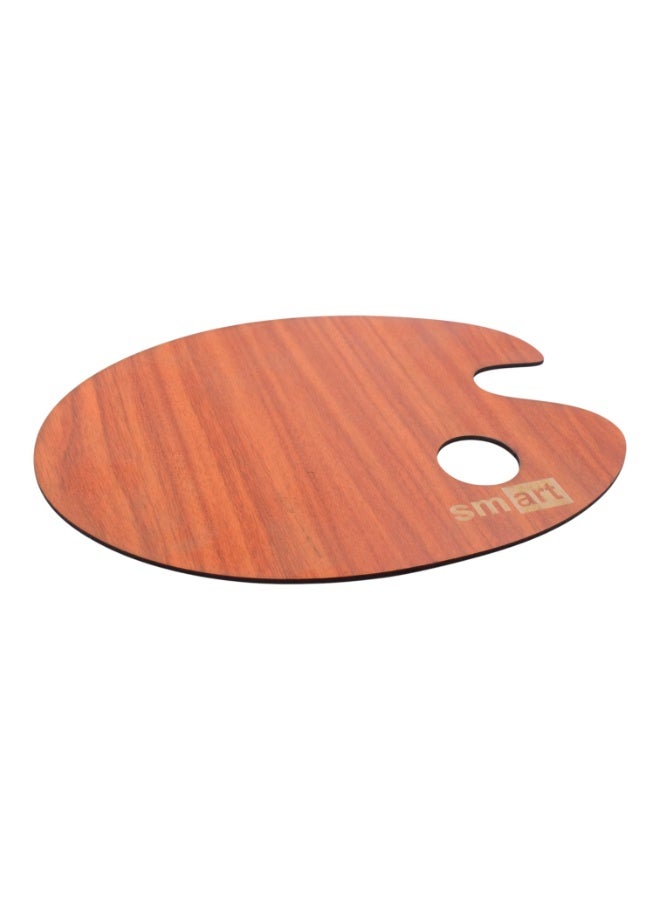 Smart Wooden Palette Oval Medium - Brown - Image 2
